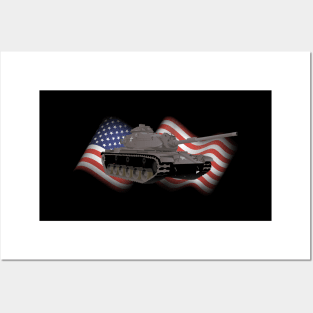 M60 American Battle Tank Posters and Art